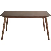 Beliani EPHRATA - Eettafel-Donkere houtkleur-MDF