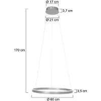 Steinhauer Design hanglamp Ringlux metaal