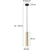 Steinhauer Design Hanglamp Tubel Goud