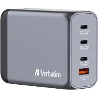 Verbatim lader, universeel, GNC-200, GaN, 200W, grijs