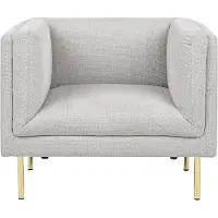 Beliani MOEN - Fauteuil-Grijs-Polyester