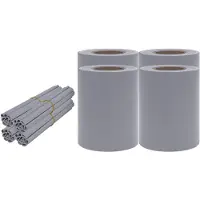 vidaXL Privacystrips 35x0,19 m PVC mat lichtgrijs