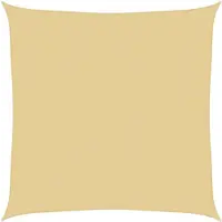 vidaXL Zonnezeil 6x6 m 100% polyester oxford zandkleurig