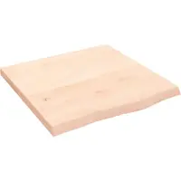 vidaXL Wandschap 60x60x(2-4) cm onbehandeld massief eikenhout