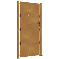 vidaXL Poort 100x200 cm cortenstaal