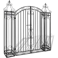 vidaXL Poort decoratief 112x20,5x134 cm smeedijzer