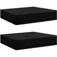 vidaXL Tuinmeubelhoezen 2 st met 12 oogjes 250x250x70 cm