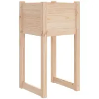 vidaXL Plantenbak 40x40x81 cm massief grenenhout