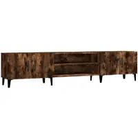 vidaXL Tv-meubel 180x31,5x40 cm bewerkt hout gerookt eikenkleurig