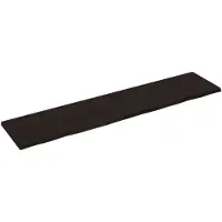 vidaXL Wandschap behandeld massief eikenhout donkerbruin