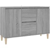 vidaXL Dressoir, grijs Sonoma-eikenhout, 103,5 x 35 x 70 cm, houtvezel