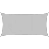vidaXL Zonnezeil 4,5x2,5 m 100% polyester oxford lichtgrijs
