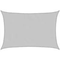 vidaXL Zonnezeil 3x2 m 100% polyester oxford lichtgrijs