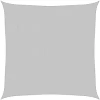 vidaXL Zonnezeil 2x2 m 100% polyester oxford lichtgrijs