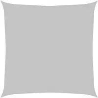 vidaXL Zonnezeil 3,6x3,6 m 100% polyester oxford lichtgrijs