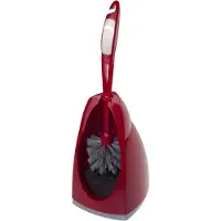 Merkloos Buemag Toiletborstel - met houder - rood - 41 cm - Toiletborstels