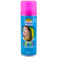 Merkloos Carnaval verkleed haar verf - neon roze - busje 111 ml - Haarspray - Verkleedhaarkleuring