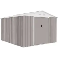 Archer Metalen tuinschuur 8,84 m² - ankerkit inbegrepen - taupe