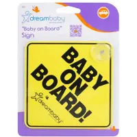 Dreambaby BABY ON BOARD zelfklevende plaatje voor in de auto