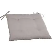 Merkloos Hesperide Stoelkussens - binnen/ buiten stoelen - taupe - 40 x 4 cm - tuinstoelkussens