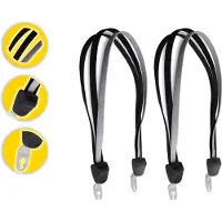 Merkloos 2-pack Snelbinders Zwarte Draagriemen - Spinbinder met 3 Elastische Armen