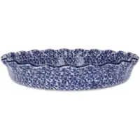 Bunzlau Castle Pie Dish Wide Edge Indigo (Ø 26 cm)