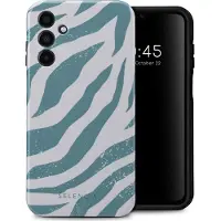 Selencia Vivid Backcover voor de Samsung Galaxy A15 (5G/4G) - Colorful Zebra Pine Blue