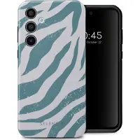 Selencia Vivid Backcover voor de Samsung Galaxy A35 - Colorful Zebra Pine Blue