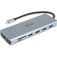 Dicota - Dockingstation - USB-C - DP, HDMI USB-C dockingstation Geschikt voor merk (dockingstation): Universeel Geïntegreerde kaartlezer, USB-C Power