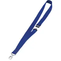 Durable keycord met karabijnhaak blauw (10 stuks)