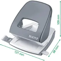 Leitz Wow NeXXt 2 Gaten Perforator Metaal 30 Vellen 5008 Roze