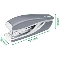 Leitz WOW Metalen Mini Nietmachine - Capaciteit Van 10 Vel - Inclusief Nietjes - Voor Kantoor En Thuiswerken - Ideaal Voor Thuiskantoor - Paars