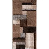 KMCarpets Vloerkleed Brilliance 661-71 Brown-80 x 150 cm