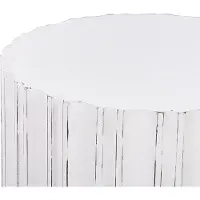 Beliani DEULI - Bijzettafel-Wit-MDF