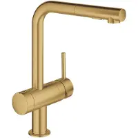 GROHE Minta - Keukenkraan met uittrekbare sproeikop, geborsteld Cool Sunrise 31558GN0