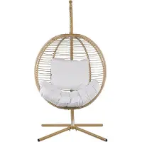 Beliani ARCO - Hangstoel-Beige-Polyester