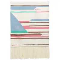 Beliani MOOLA - Stoffen wanddecoratie-Beige-Katoen