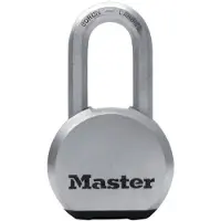 Masterlock 54mm chrome-plated solid steel padlock - 51mm octagonal boron-carbide - M830EURDLH