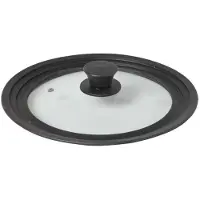 Cosy & Trendy Pannendeksel universeel van glas met siliconen rand 22-24-26 cm - Pannendeksels