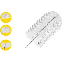 Merkloos 11 stuks Transparante Paraplu Kopen 75 cm