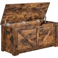Leobert Houten opbergkist - 100 x 40 x 46 cm - vintage
