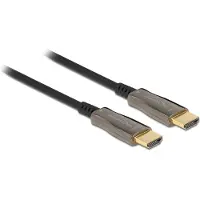 DeLOCK 84037 HDMI-kabel HDMI Aansluitkabel HDMI-A-stekker 15 m Zwart 8K UHD, Vergulde steekcontacten
