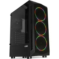 IBox ATX behuizing - I-Box - I-Box Lupus 27 - Zwart - Midi Tower - Compatibel met ATX