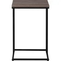 Beliani Bijzettafel Troy bruin - MDF - 40x40cm