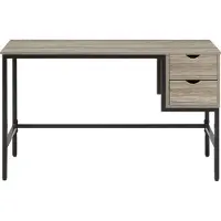 Beliani Grant Bureau Donker houtkleur Verlijmd hout