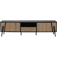 Beliani BLACKPOOL - TV-kast-Lichte houtkleur-Spaanplaat