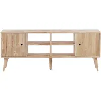 Beliani CHANDLER - TV-kast-Lichte houtkleur-Rubberhout