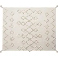Beliani Plafond, Deken katoen beige 130 x 180 cm geometrisch patroon GUNA (130 x 180 cm)
