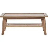 Beliani SIMLA - Salontafel - Lichte houtkleur - Vezelplaat
