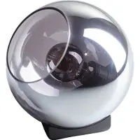 Expo ETH Orb tafellamp 1x E27 smoke glas 20cm / zwart